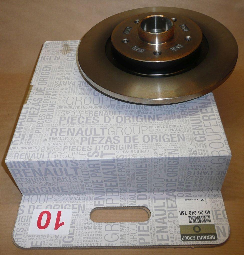 DISQUE DE FREIN.RENAULT KANGOO II ARRIERE 402024076R.
