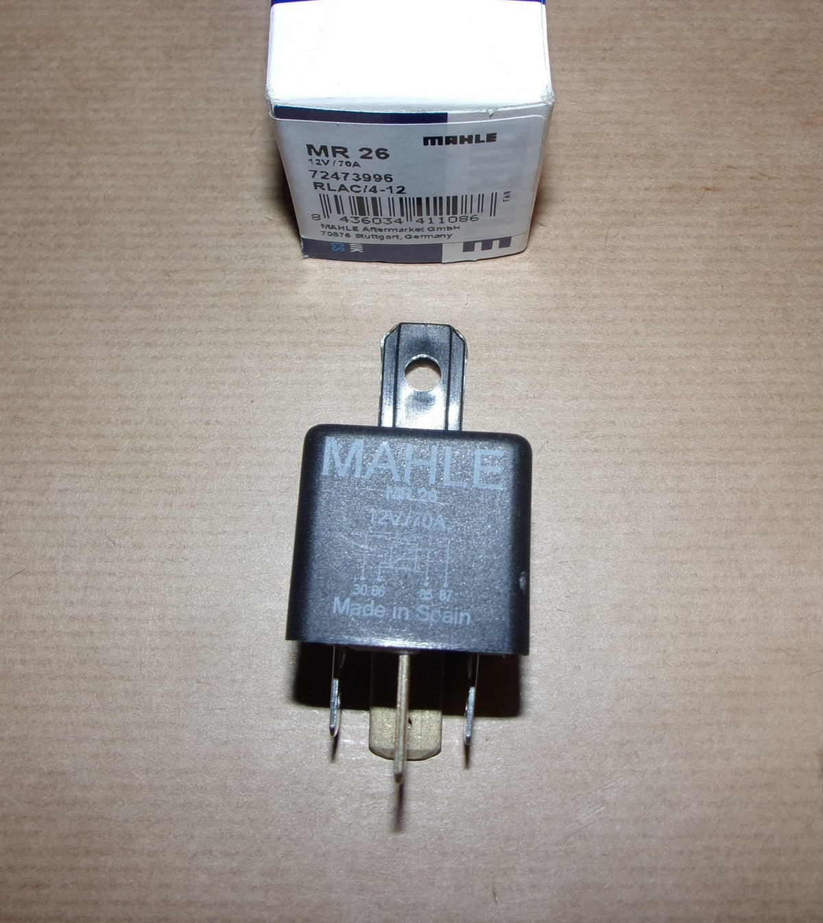 RELAIS ÉLECTRIQUE.OUVERT 1 SORTIE 70A 7700844682.