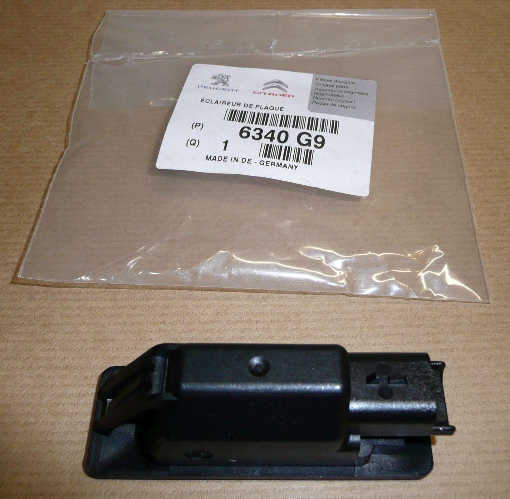 VEILLEUSE DE PLAQUE.CITROEN C2,C8,C6 PEUGEOT 307,308 6340.G9 6340G9.