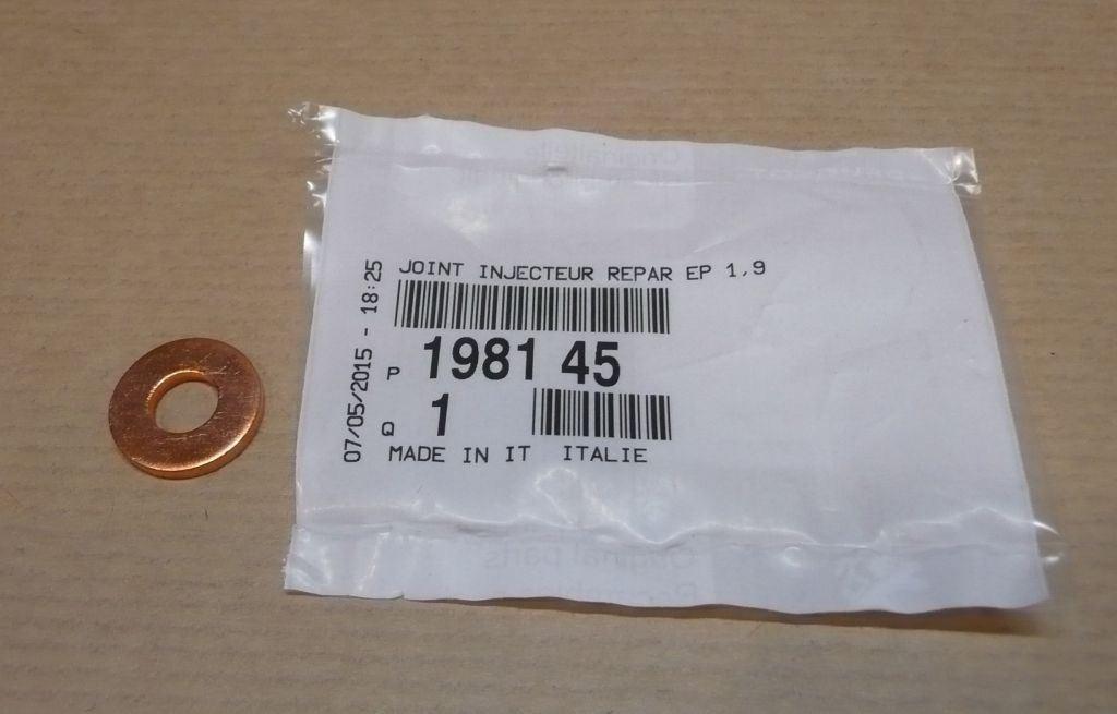 RONDELLE D'INJECTEUR CITROEN C4,C5 PEUGEOT 206 2.0HD 1981.45 198145.