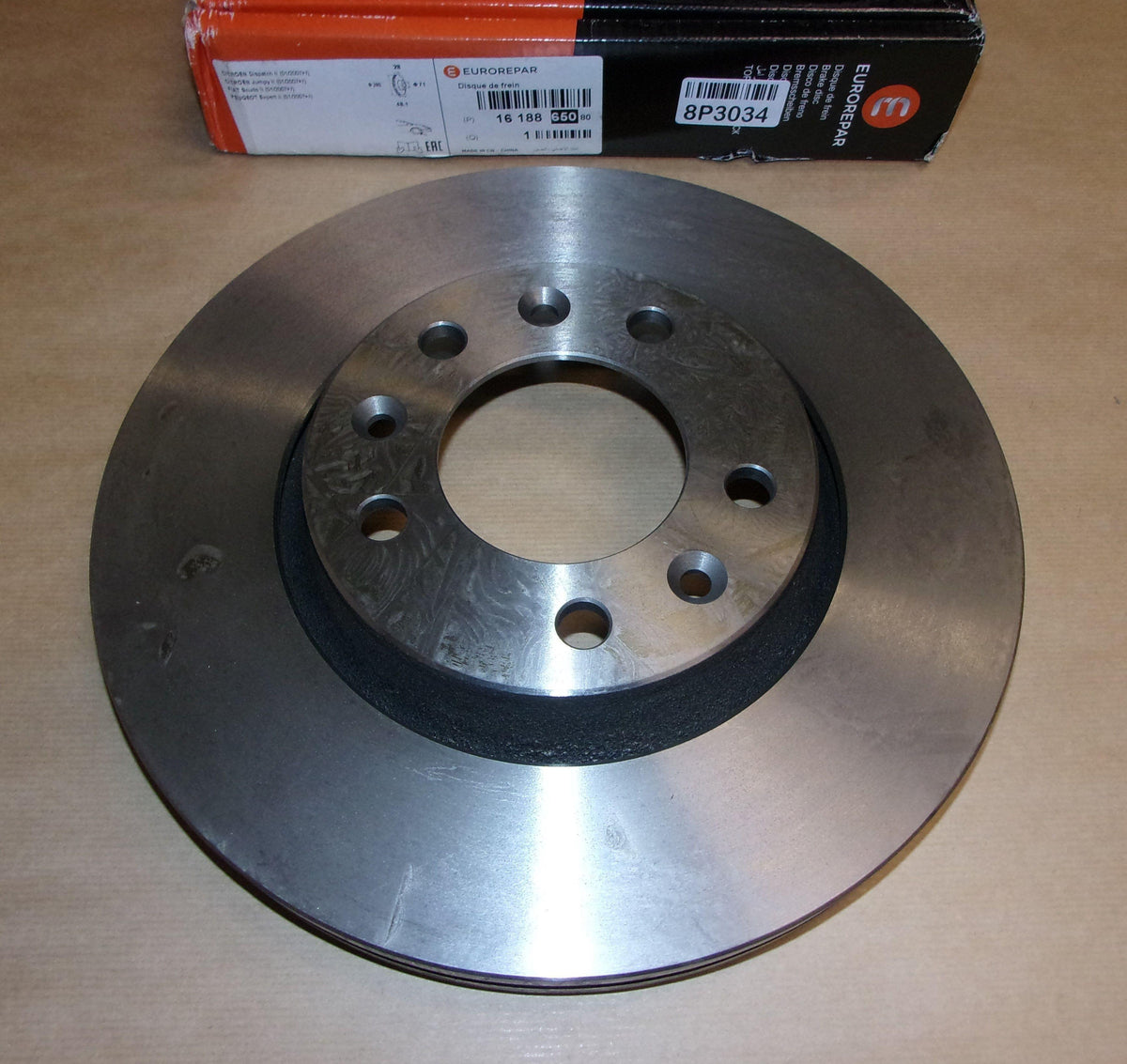 DISQUE DE FREIN.CITROEN JUMPY III,PEUGEOT EXPERT III 1618865080.