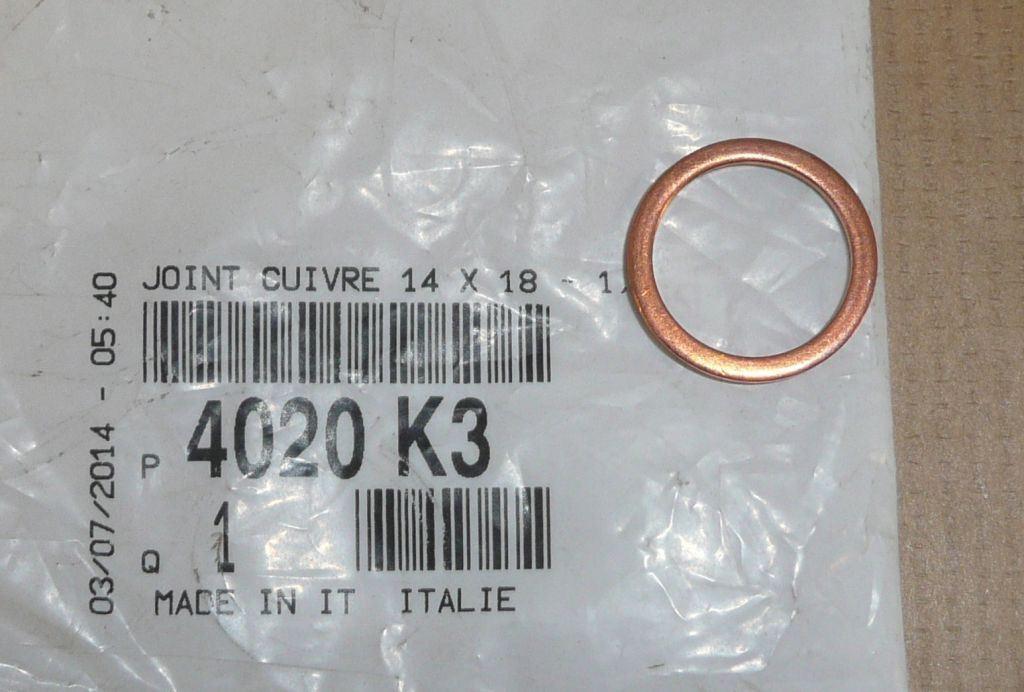 JOINT DE TUYAU D’AIR CONDITIONNÉ.CITROEN JUMPER 4020.K3 4020K3.