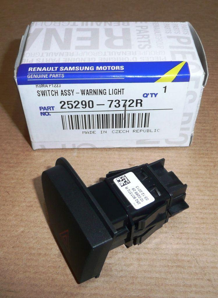 BOUTON DE FEUX DE DÉTRESSE RENAULT CLIO IV,CAP 252907372R.