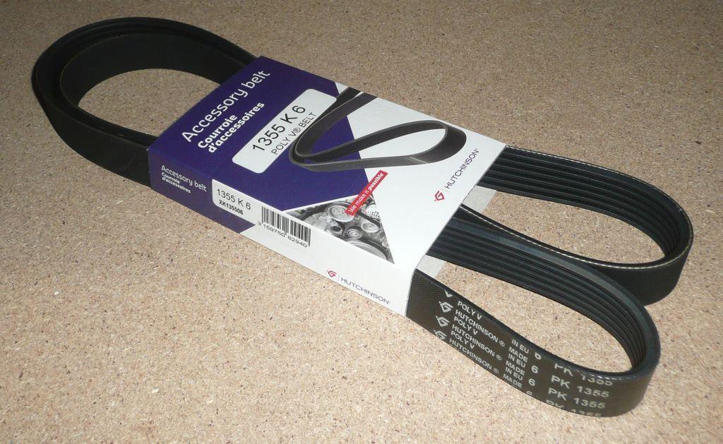COURROIE TRAPÉZOIDALE.6PK1355 1.4,1.6HDI 5750.RX 5750RX.