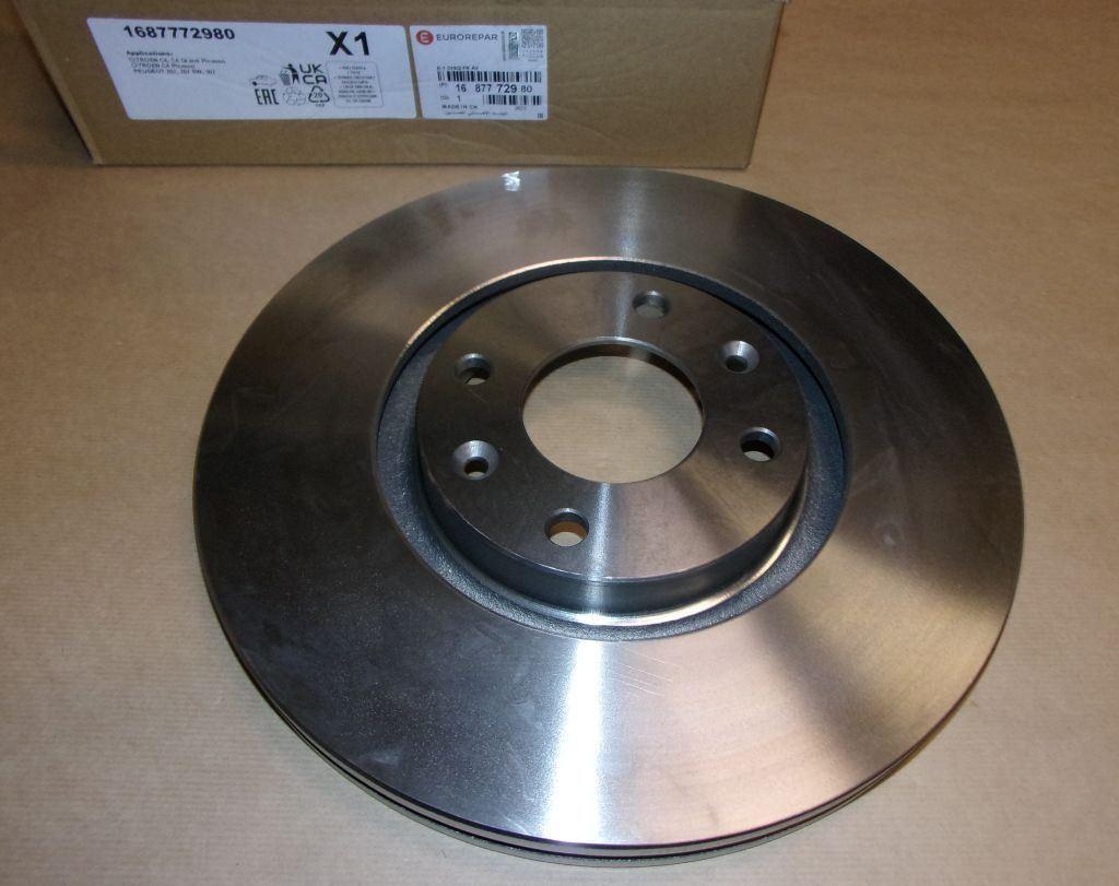 DISQUE DE FREIN.CITROEN C4,P207,307 AVANT 1687772980.