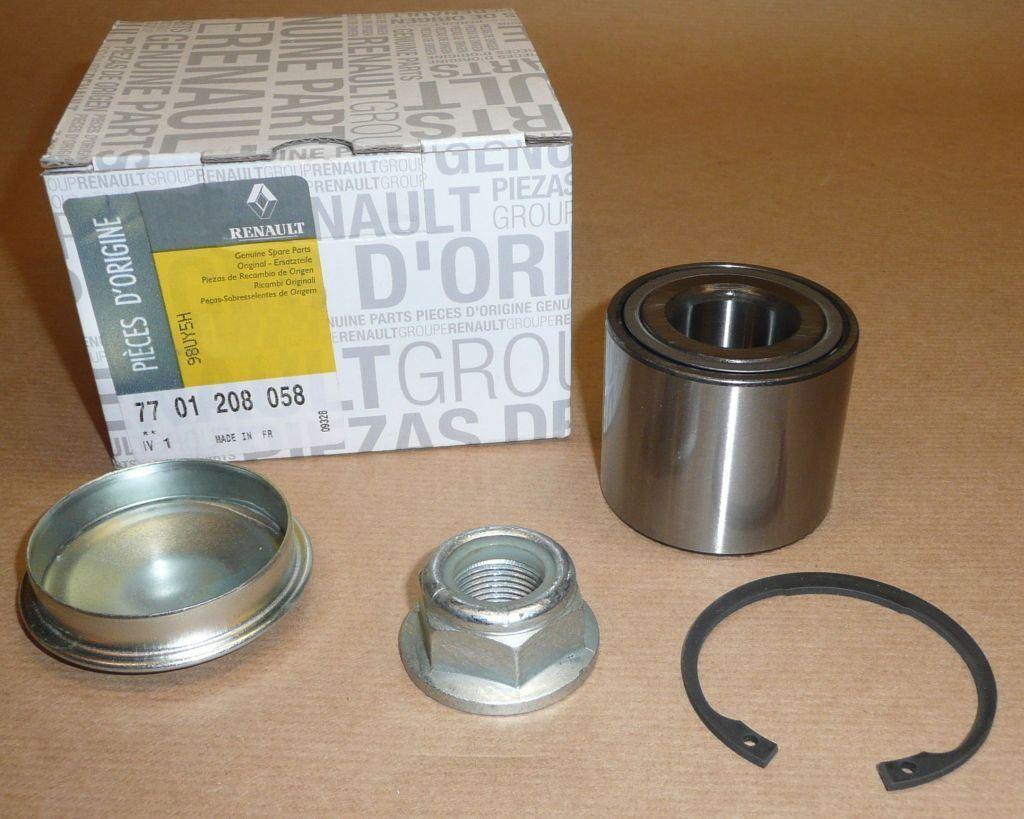 Original ROULEMENT DE ROUE ARRIERE RENAULT CLIO III,MODUS , 7701208058.