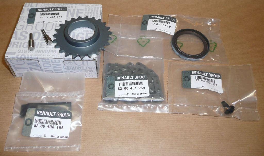 KIT DE RÉPARATION POMPE A HUILE RENAULT 7701472674.