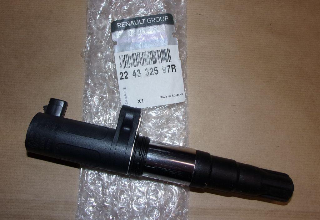 BOBINE D'ALLUMAGE.RENAULT TWINGO II,MEGANE II 224332597R.