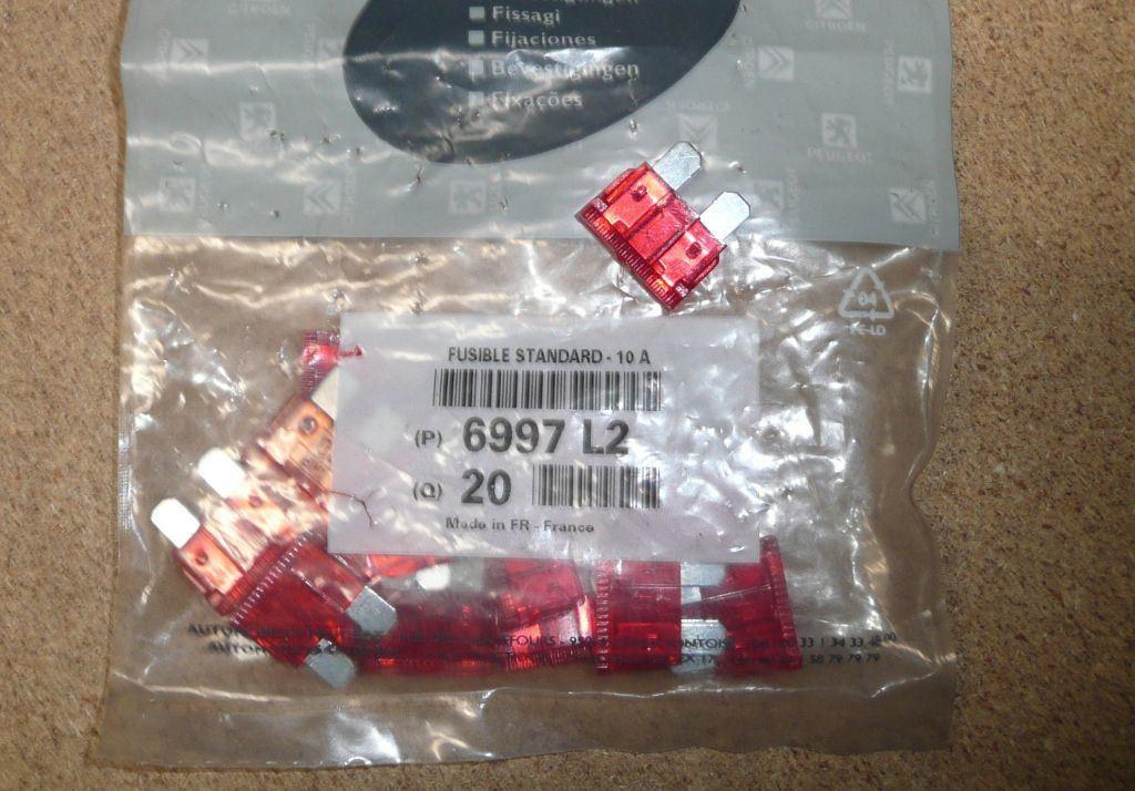 FUSIBLES 10A 6997.L2 6997L2.