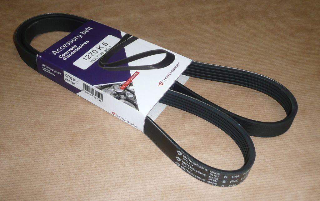 COURROIE TRAPÉZOIDALE.5PK1270 1.9GTI,1.4 96014241.