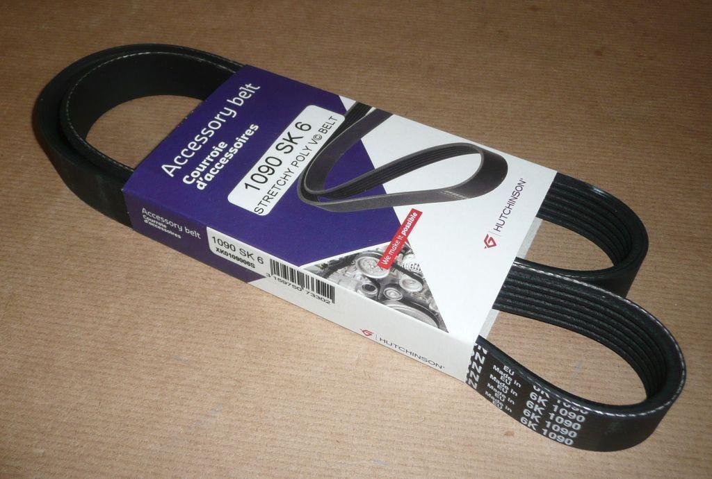COURROIE TRAPÉZOIDALE.6PK1090S 1.4,1.6HD 5750.QY 5750QY.