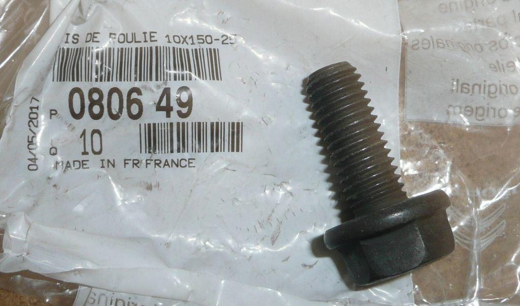 VIS DE ROUE DISTRIBUTION CITROEN C3 PICASSO 1. 0806.49 080649.