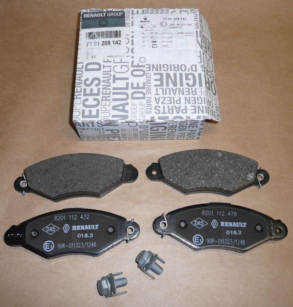 Original PLAQUETTE DE FREIN.RENAULT CLIO 1.2/1.4/1.2 16v , 7701208142.