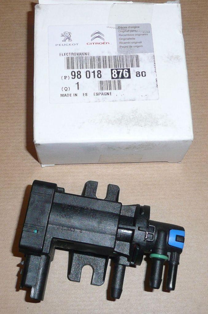 VANNE ÉLECTROMAGNÉTIQUE TURBO CITROEN C3,P207 9801887680.