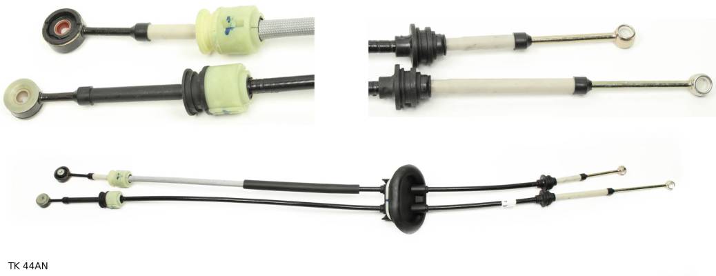 Câbles de sélection de vitesses pour Peugeot 307 et Citroën C4, boîte MA, sans boîtier de commande — TK 44AN — vue 1