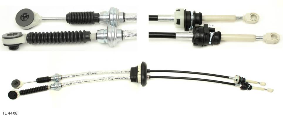 Câbles de sélection de vitesses pour Citroën C8 et Peugeot 807 à partir de 2007, boîte ML5 — TL 44X8 — vue 1