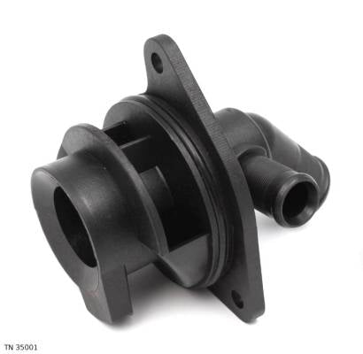 Raccord de sortie d’eau du bloc moteur pour Citroën et Peugeot 1.1 / 1.4 à partir de 2000 — TN 35001 — vue 3