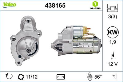 Démarreur — Valeo 438165