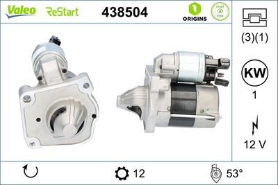 Démarreur — Valeo 438504