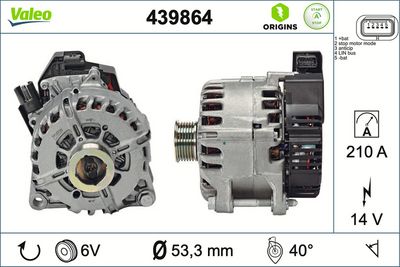 Générateur démarreur — Valeo 439864