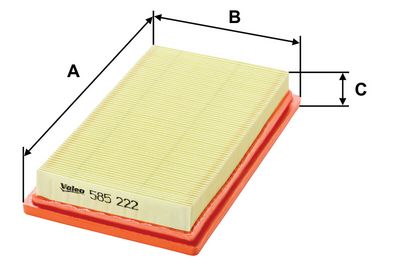 Filtre à air — Valeo 585222