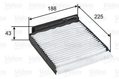 Filtre, air de l'habitacle — Valeo 698753